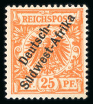 Stamp of Germany » German Colonies » German South-West Africa 1897 25pf and 50pf mint h.r.