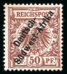 Stamp of Germany » German Colonies » German South-West Africa 1897 25pf and 50pf mint h.r.