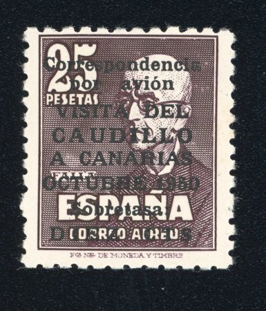 Stamp of Spain » Canary Islands 1950, "Visit of the Caudillo to the Canary Islands"