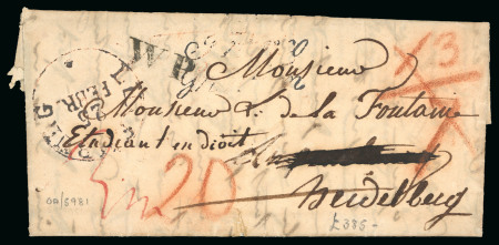 Stamp of Large Lots and Collections Luxembourg: 1840-1940s, group of 36 covers covers/cards from a dealer's stock