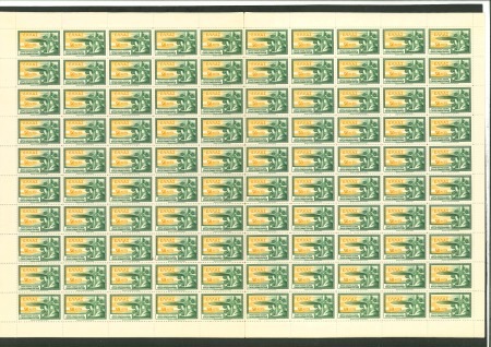 Stamp of Large Lots and Collections Greece: 1933 Airmails 50l, 1dr, 3dr, 5dr, 10dr, 20dr each in 4 full sheets of 100