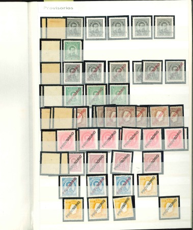 Stamp of Large Lots and Collections Portugal: 1893-1927, mint stock in a stockbook, incl.