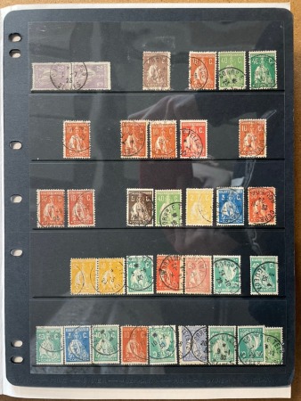 Stamp of Large Lots and Collections Portugal - Cancellations: 1910s-1930s, stockbook of the "French type" postmarks on many hundreds of stamps