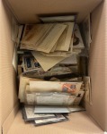 Stamp of Large Lots and Collections 1815-1970's, Medium box  stuffed with postal history
