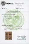 Stamp of Mexico » Later Issues 1934 10p Brown/Violet Pro-University UNWATERMARKED Block of Four Mint