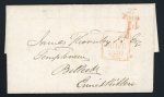 Stamp of Ireland » Pre-Stamp Postal History » Postal Reform Period 1840 Two folded covers both from Dublin to Enniskillen