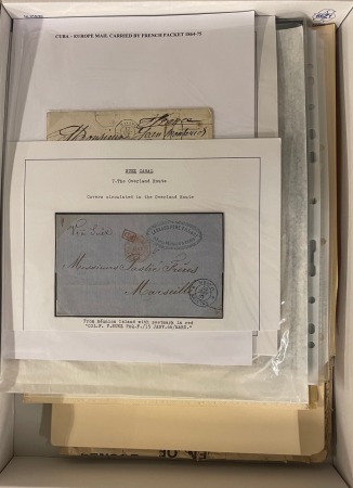 Stamp of Large Lots and Collections 1728-1964 Group of ca 100 covers either large format