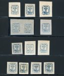 Stamp of Romania » 1858 (1st Nov.) - 1861 Moldavia - Handstruck at Jassy - Imperforate 40 Parale blue, a wonderful selection of eleven unused