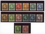 Stamp of Cayman Islands 1921-26 1/4d to 10s set of 14 with "SPECIMEN" overprint