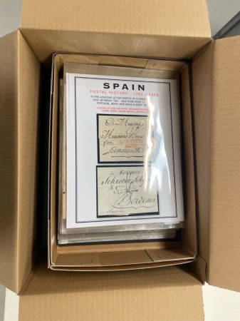 Stamp of Large Lots and Collections Spain: 1687-1859 Extensive array of over 260 pre-philatelic covers