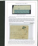 Stamp of Jamaica 1860-1911 Laureated Head collection mounted on 10 pages, incl. several "$" for "S" in "SHILLING" variety used