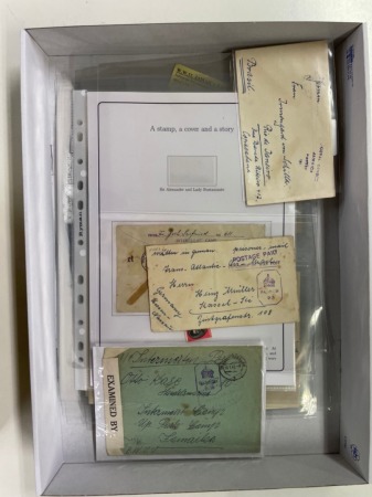 Stamp of Jamaica 1940s WWII internment camp mail, group of 42 covers from German Prisoners of War plus one incoming