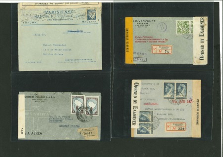 Stamp of British Guiana British Guiana: 1938-52, Selection of 47 covers incl. censored