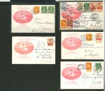 Stamp of Belgium » General issues from 1894 onwards 1913, Ensemble de 8 cartes postales "Les premiers vols