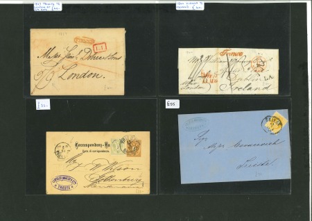 Stamp of Large Lots and Collections Austria: 1827-1940s, group of 78 covers from a dealer's stock