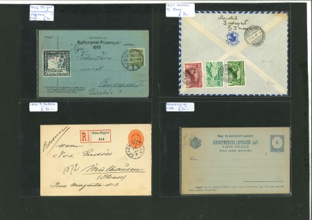 Stamp of Large Lots and Collections Hungary: 1878-1940s, group of 41 covers covers/cards from a dealer's stock