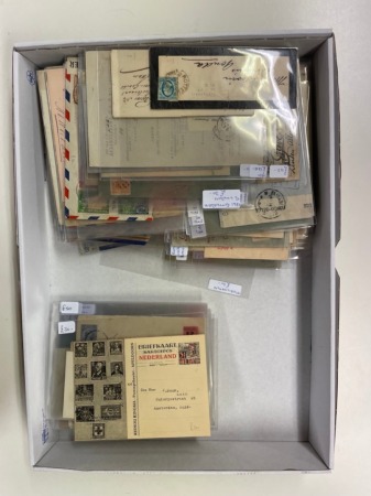 Stamp of Large Lots and Collections Netherlands & Colonies: 1815-1940s, group of 175 covers covers/cards from a dealer's stock