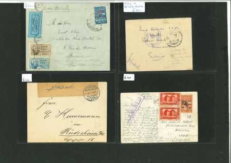 Stamp of Large Lots and Collections Syria: 1887-1940s, group of 35 covers/cards from a dealer's stock