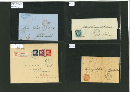 Stamp of Large Lots and Collections Norway: 1861-1940s, group of 36 covers/cards from a dealer's stock