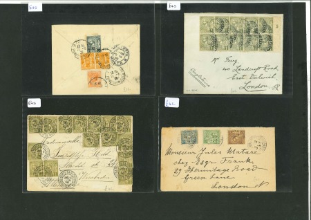 Stamp of Large Lots and Collections Monaco: 1800s-1940s, group of 22 covers/cards from a dealer's stock