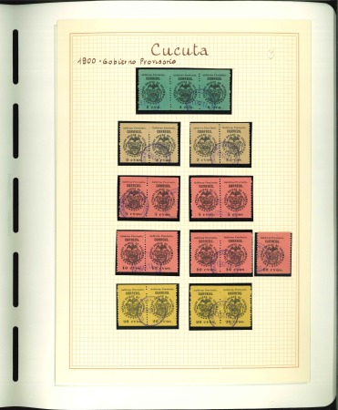 Stamp of Large Lots and Collections Colombian States: Collection in one album and some