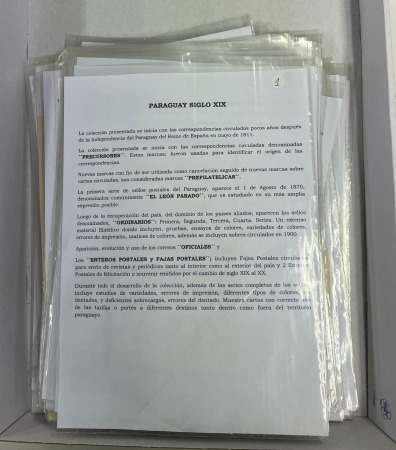 Stamp of Large Lots and Collections Paraguay: 1820-1898, Exhibition collection mounted