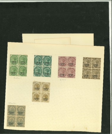 Stamp of Large Lots and Collections Indian Convention States 1884-1951: spectacular collection in one album of India stamps overprinted CHAMBA, FARIDKOT, GWALIOR, JHIND, NABHA and PATIALA in mint  and used condition.  The collection also includes a number