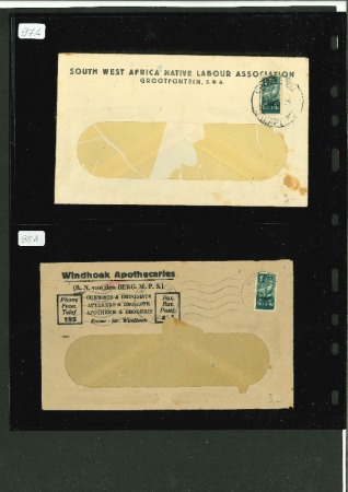 Stamp of Large Lots and Collections South Africa and SWA: 1890-1954, Lot of 92 covers,