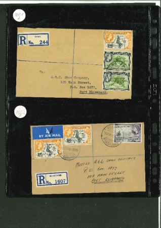 Stamp of Large Lots and Collections Nyasaland: 1944-1964, 32 commercial covers majority