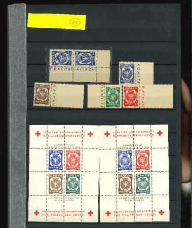 Stamp of Large Lots and Collections Poland: 1945, Polish DP Camps mint collection