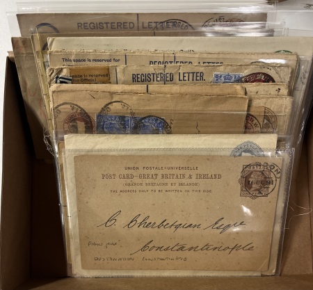 Stamp of Large Lots and Collections GB: 1890-1935, Lot of 29 postal stationeries used mostly