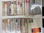 Stamp of Large Lots and Collections USA: 1928-1962, Small box with almost 40 covers mostly