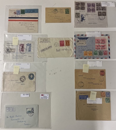 Stamp of British Empire General Collections and Lots British Empire: 1888-1969, group of 78 covers/cards from the Far East, Australasia and Africa