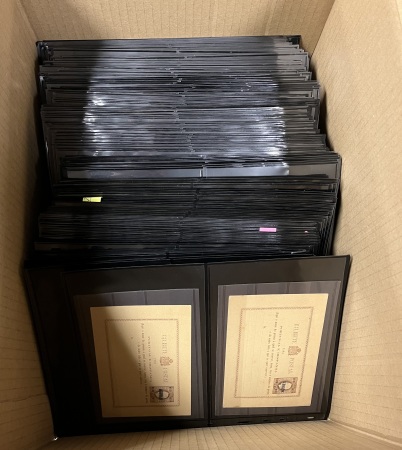 Stamp of Large Lots and Collections Portuguese - Azores: 1870s Luis I (straight label) postal stationery accumulation of ca.500 mostly stationery cards