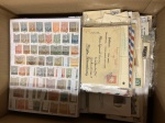 Stamp of Large Lots and Collections 1843-2000, box full of small collection of worldwide