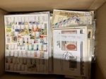 Stamp of Large Lots and Collections 1843-2000, box full of small collection of worldwide