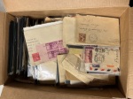 Stamp of Large Lots and Collections USA: 1866-1950's, Medium box with around 450 covers