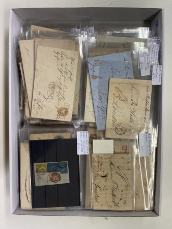 Stamp of Large Lots and Collections Germany and States: 1812-1930s, group of 260+ covers/cards from a dealer's stock