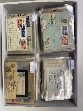Stamp of Large Lots and Collections Switzerland: 1805-1940s, group of ca.240 covers/cards from a dealer's stock