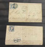 Stamp of Large Lots and Collections Portugal: 1853-1884, stockbook with "52" numeral cancellations of Oporto on mostly King Pedro V and King Luiz imperf issues
