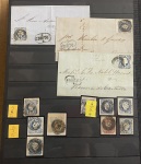 Stamp of Large Lots and Collections Portugal: 1853-1884, stockbook with "52" numeral cancellations of Oporto on mostly King Pedro V and King Luiz imperf issues
