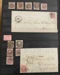 Stamp of Large Lots and Collections Portugal: 1853-1884, stockbook with "52" numeral cancellations of Oporto on mostly King Pedro V and King Luiz imperf issues