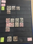 Stamp of Large Lots and Collections Portugal: 1853-1884, stockbook with "52" numeral cancellations of Oporto on mostly King Pedro V and King Luiz imperf issues