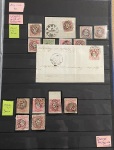 Stamp of Large Lots and Collections Portugal: 1853-1884, stockbook with "52" numeral cancellations of Oporto on mostly King Pedro V and King Luiz imperf issues
