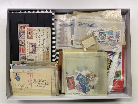 Stamp of Large Lots and Collections France: 1929-2010, Medium box mostly with stamps to