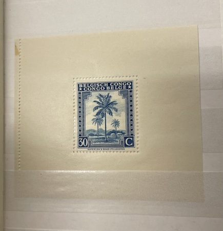 Stamp of Belgian Congo 1943 set of 8 special miniature sheets