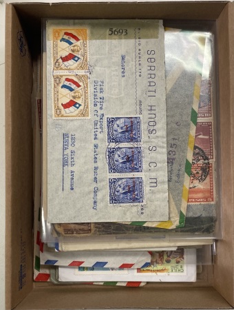 Stamp of Large Lots and Collections Latin America: 1846-1980 Group of 90 covers including