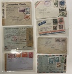 Stamp of Large Lots and Collections Latin America: 1846-1980 Group of 90 covers including