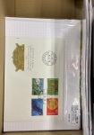 Stamp of Large Lots and Collections 1880-2009, Medium box with covers with FDC and stamps