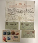 Stamp of Large Lots and Collections 1618-1950 Group of 59 covers incl. extensive prestamp